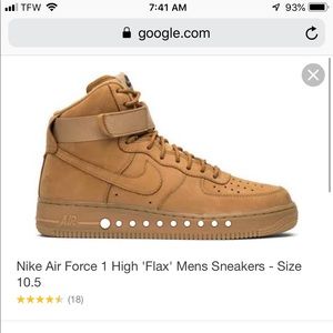 Nike Air Force one high flax